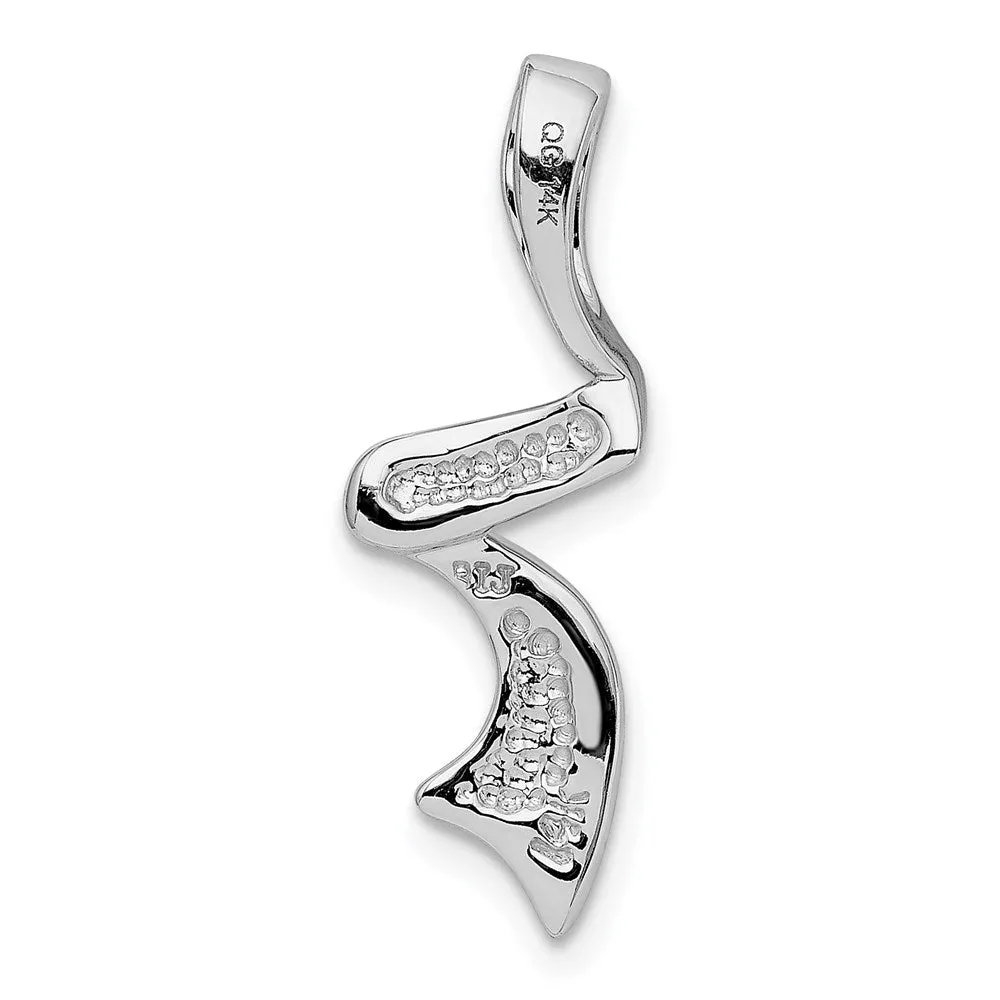 14k White Gold Slide