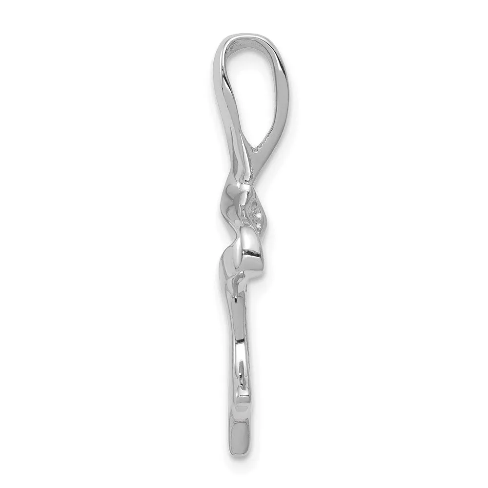 14k White Gold Slide