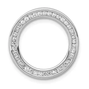 14kw Lab Grown Diamond SI1/SI2, G H I, Circle Pendant