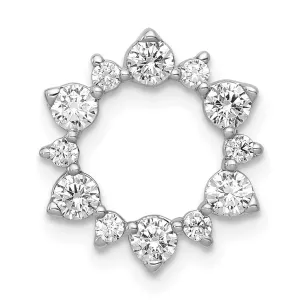 14kw Lab Grown Diamond SI1/SI2, G H I, Fancy Circle Chain Slide