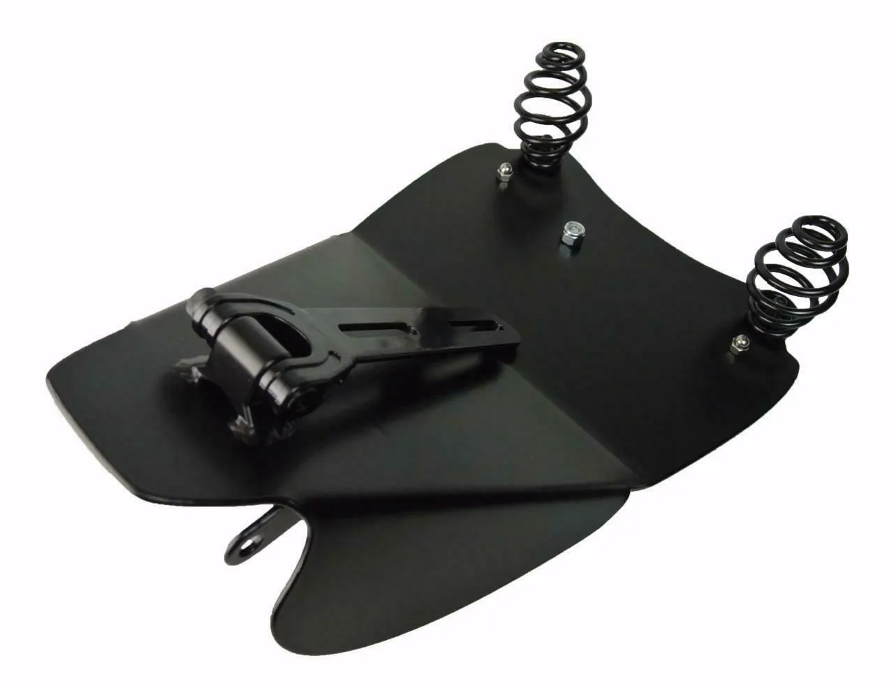 1996-2005 Harley Dyna Spring Solo Tooled Seat, Mounting Kit Sun Burst Rivets pad