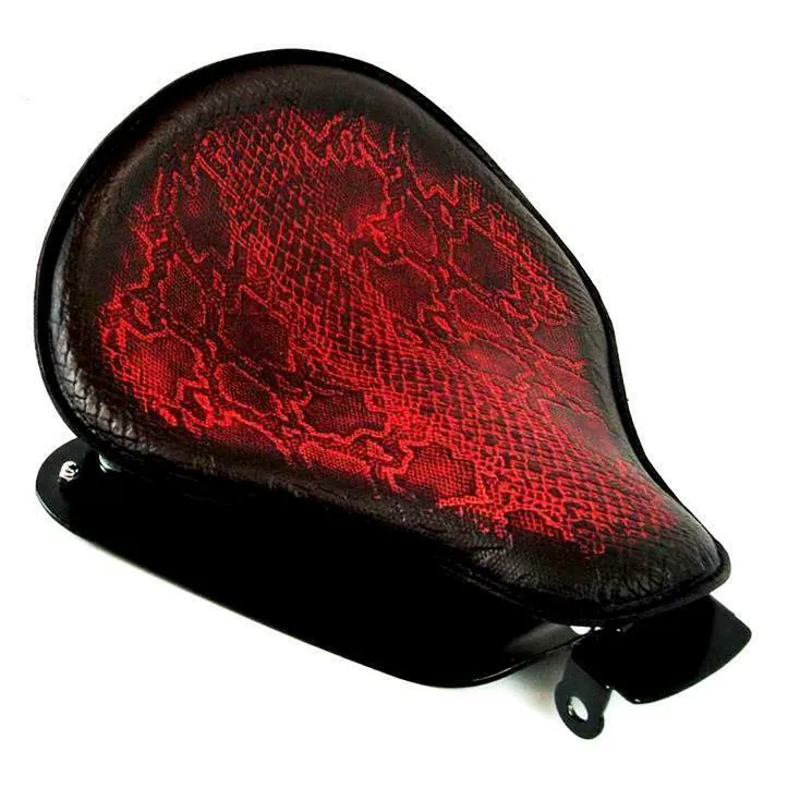 2004-2006 Sportster Harley Spring Seat Conversion Kit Ant Red Snake Python bcs