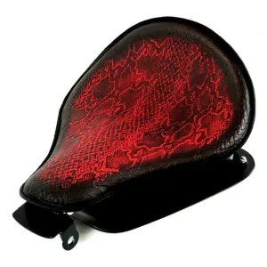 2004-2006 Sportster Harley Spring Seat Conversion Kit Ant Red Snake Python bcs
