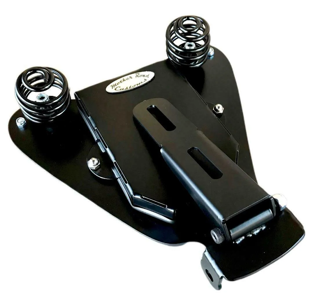 2004-2006 Sportster Harley Spring Solo Seat P-Pad Kit Black Alligator Leather bs