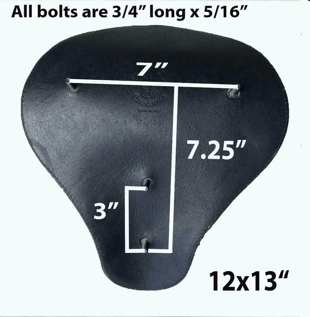 2004-2006 Sportster Harley Spring Solo Seat P-Pad Kit Black Alligator Leather bs