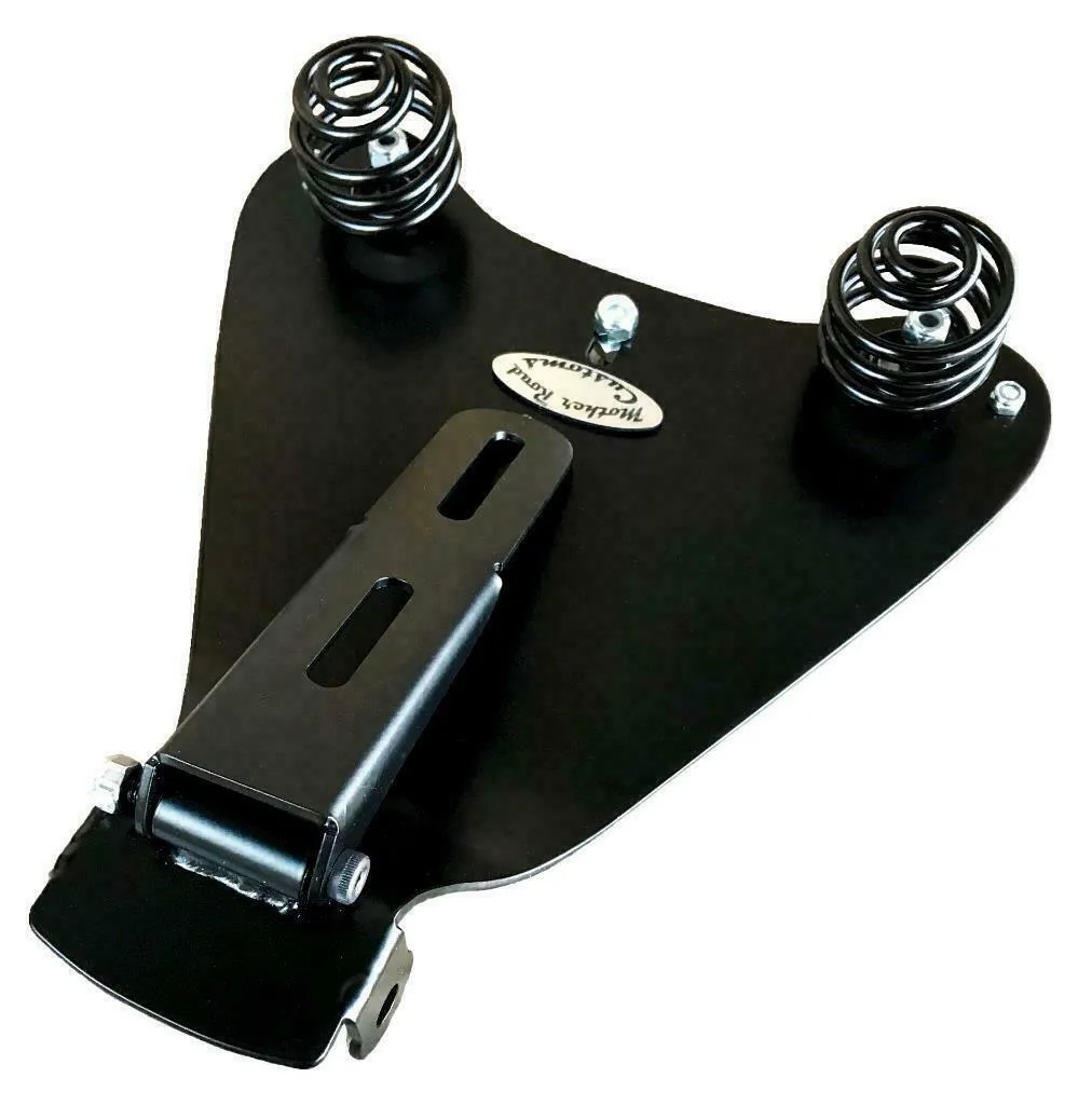2010-2022 Sportster Harley Spring Solo Seat Mount Kit Brown Tooled Leather bcs