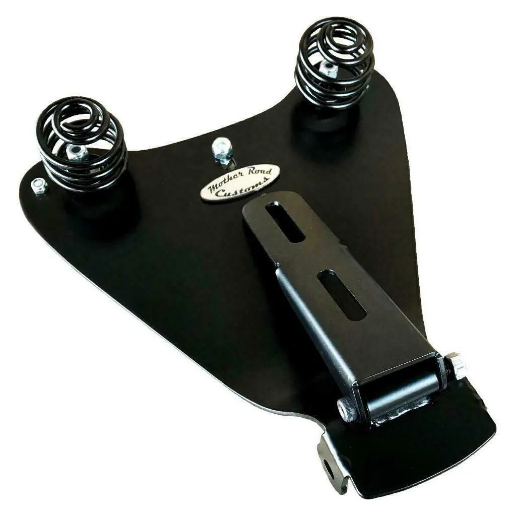 2010-2022 Sportster Harley Spring Solo Seat Mount Kit Brown Tooled Leather bcs