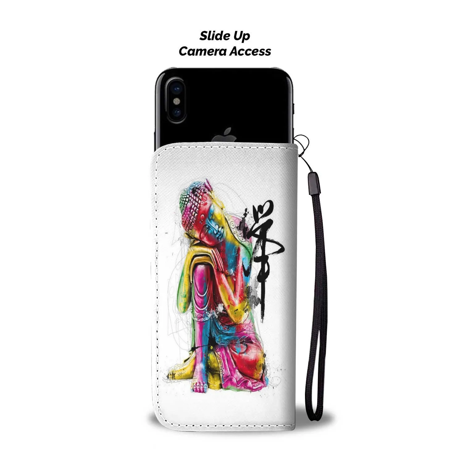 Abstract Buddha Wallet Phone Case