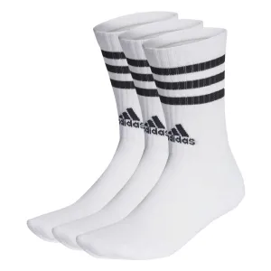 Adidas Unisex 3 Stripes Cushioned Crew Socks - 3 Pairs