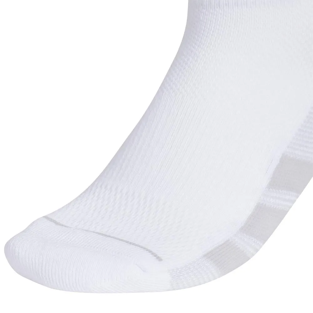 adidas Women's SuperLite Low-Cut 3 Pack Socks - White