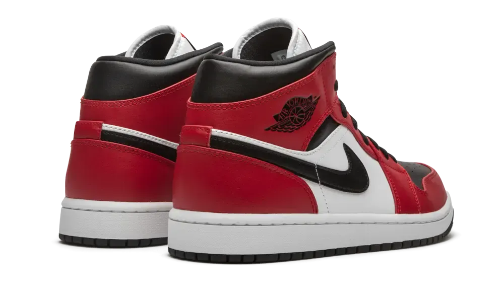 Air Jordan 1 Mid Chicago Black Toe