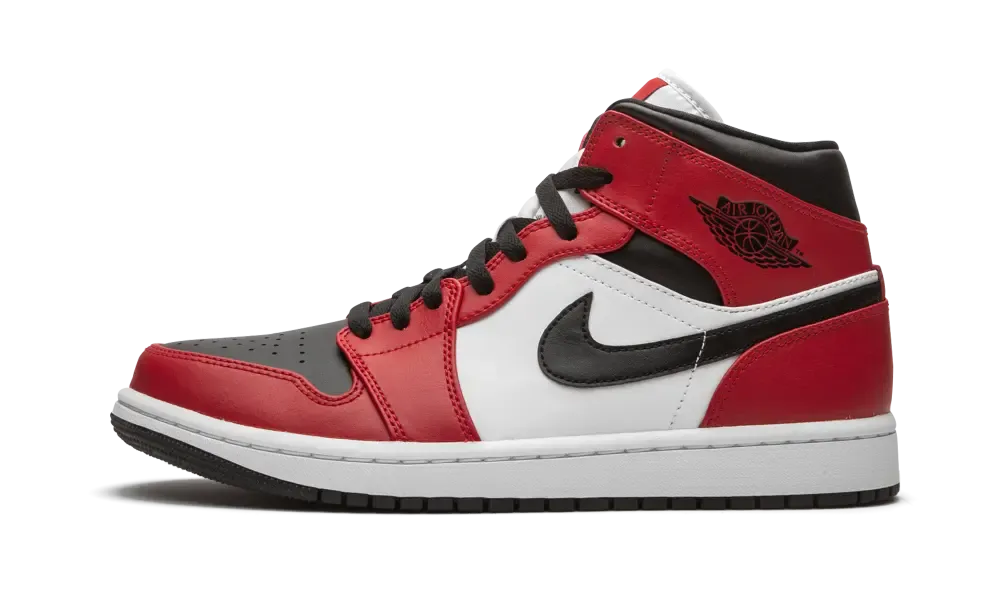 Air Jordan 1 Mid Chicago Black Toe