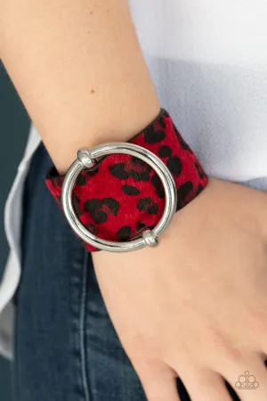 Asking FUR Trouble Bracelet Red