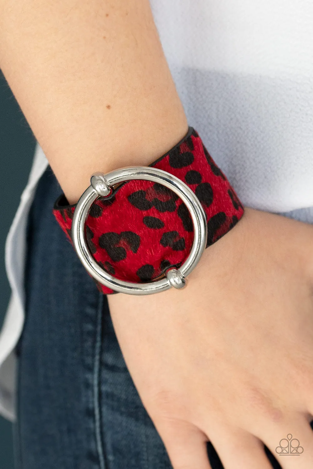 Asking FUR Trouble Bracelet Red