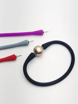 ASSEMBLY ONLY. Stretchy Silicone Bracelet or Necklace with Pearl Setting. No Pearl Included.