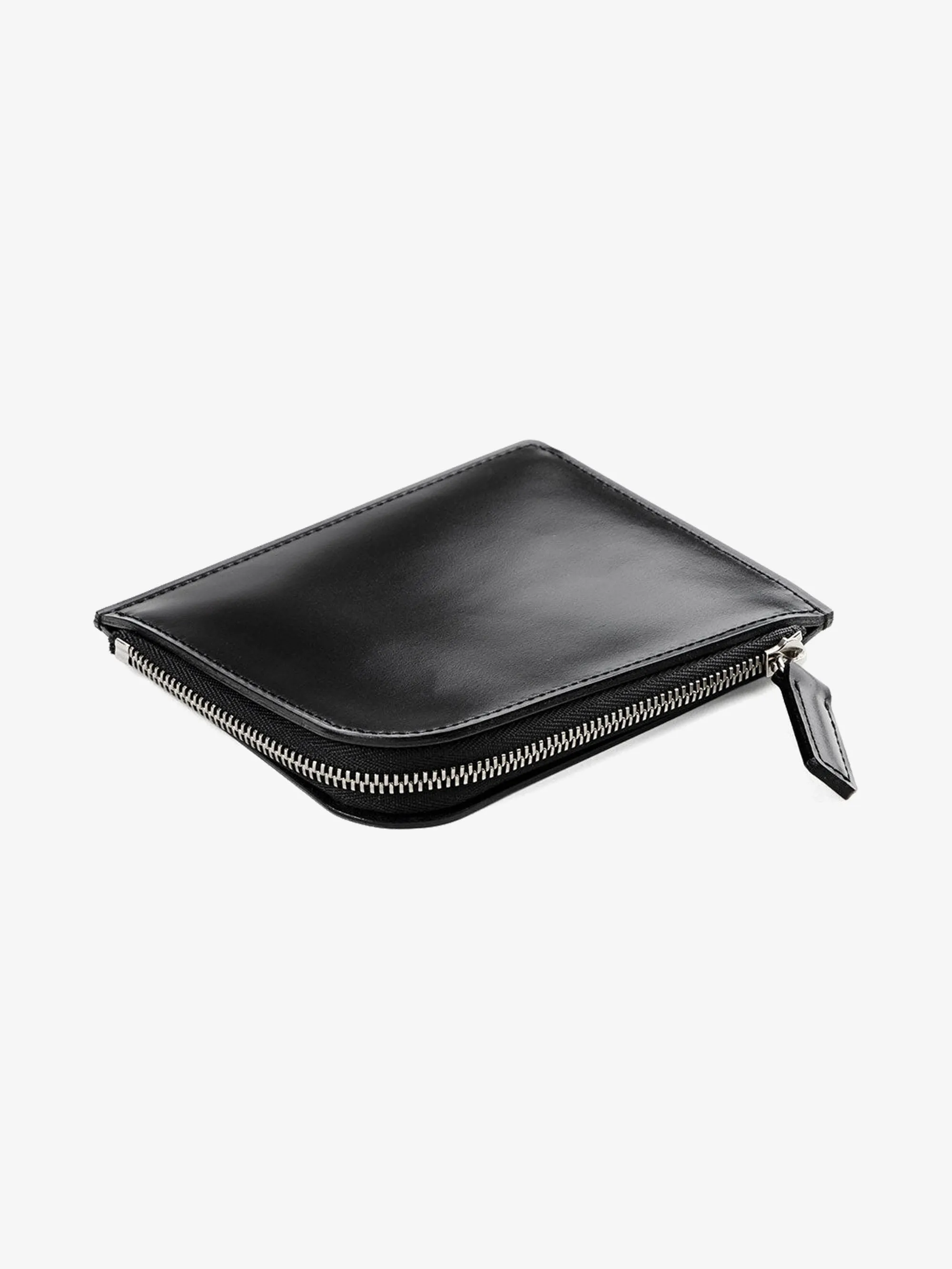 Black Cordovan L Zip Wallet