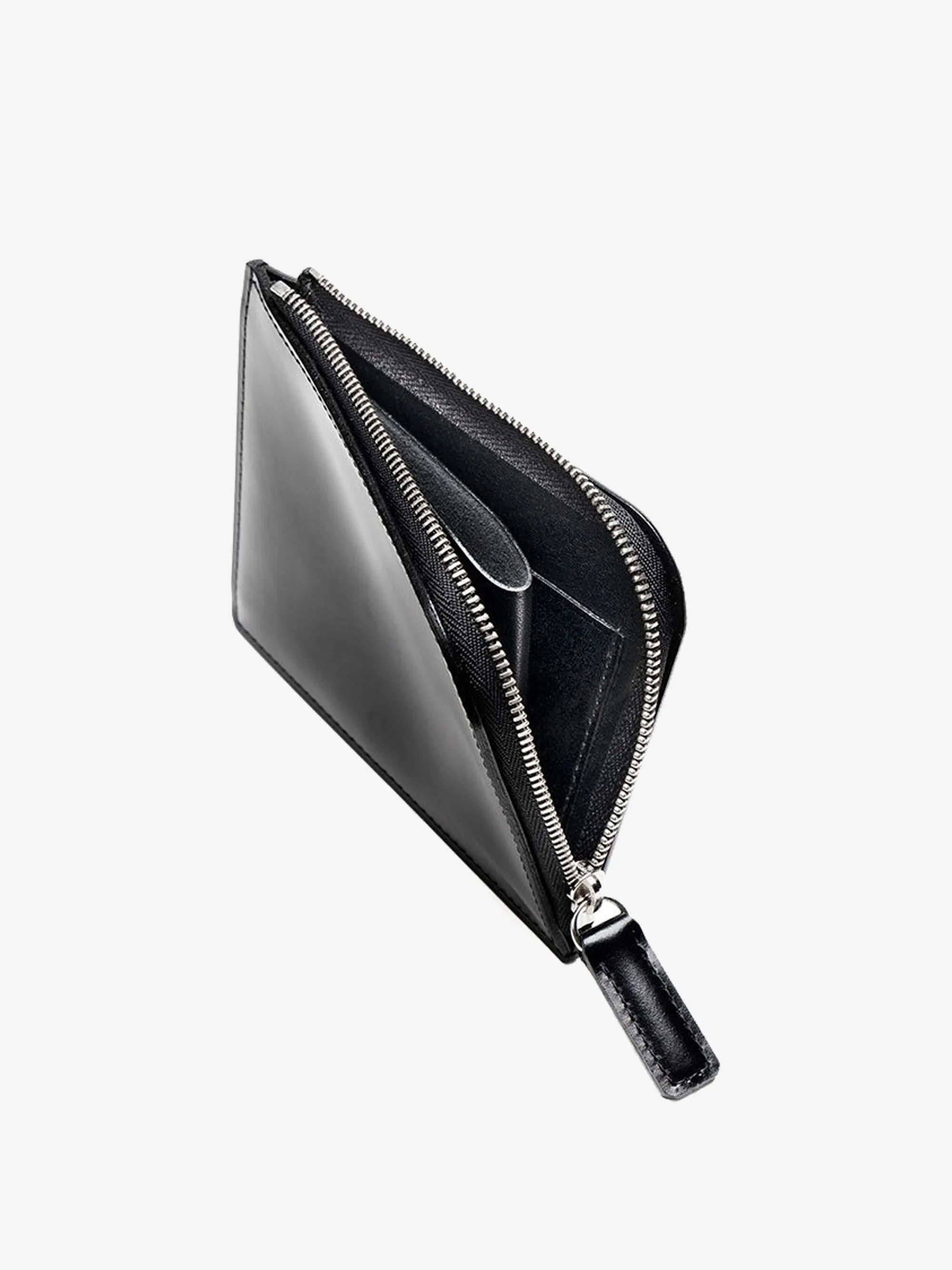 Black Cordovan L Zip Wallet