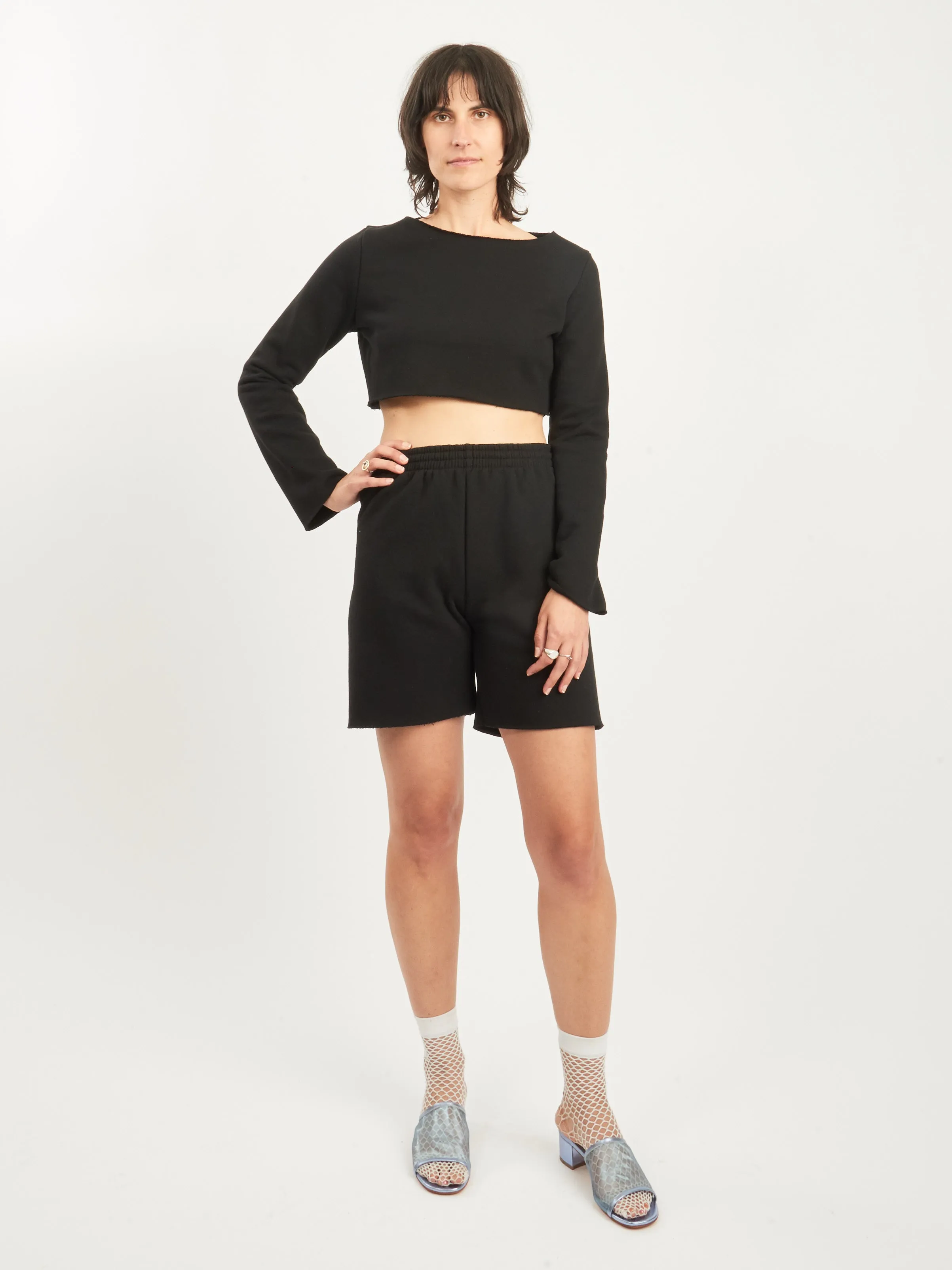 Black Jordan Fleece Short