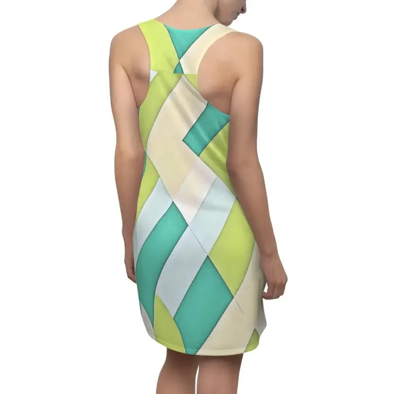Blue Pattern Racerback Dress Unleash your Inner Style