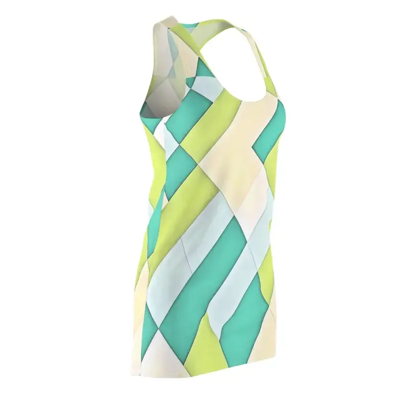 Blue Pattern Racerback Dress Unleash your Inner Style