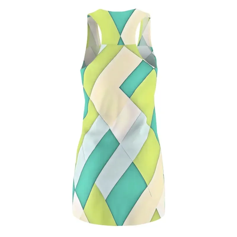 Blue Pattern Racerback Dress Unleash your Inner Style