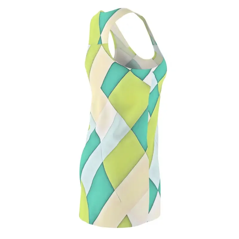 Blue Pattern Racerback Dress Unleash your Inner Style