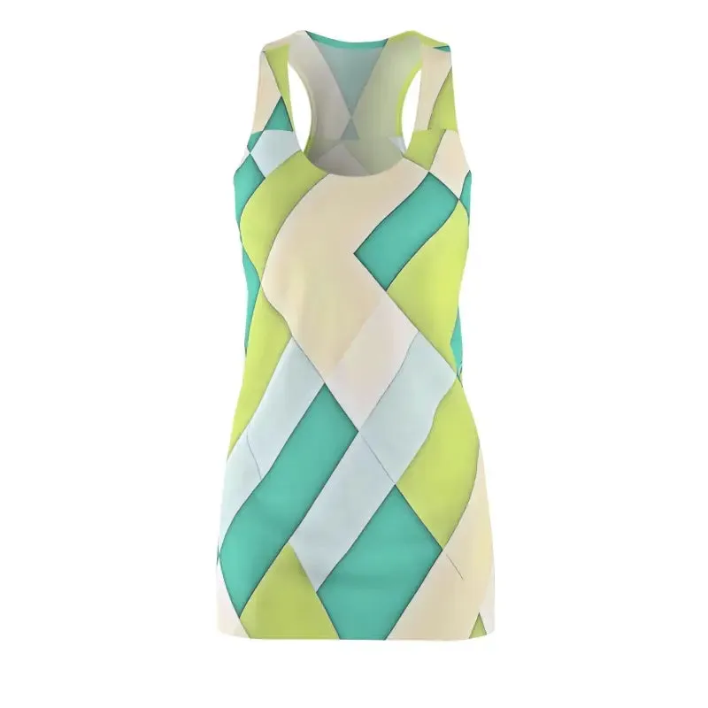 Blue Pattern Racerback Dress Unleash your Inner Style