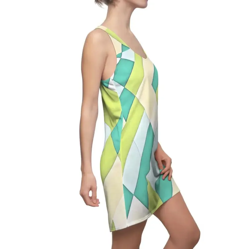 Blue Pattern Racerback Dress Unleash your Inner Style