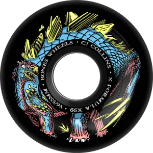 Bones - XF Collins Dino-Sortas 53MM 99A V6 Wide-Cut Skateboard Wheels