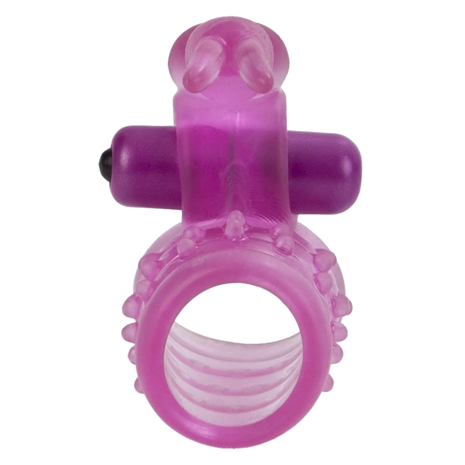 CalExotics Basic Essentials Stretchy Vibrating Bunny Enhancer