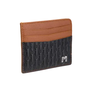 Camel Leather Black & Tan / Silver