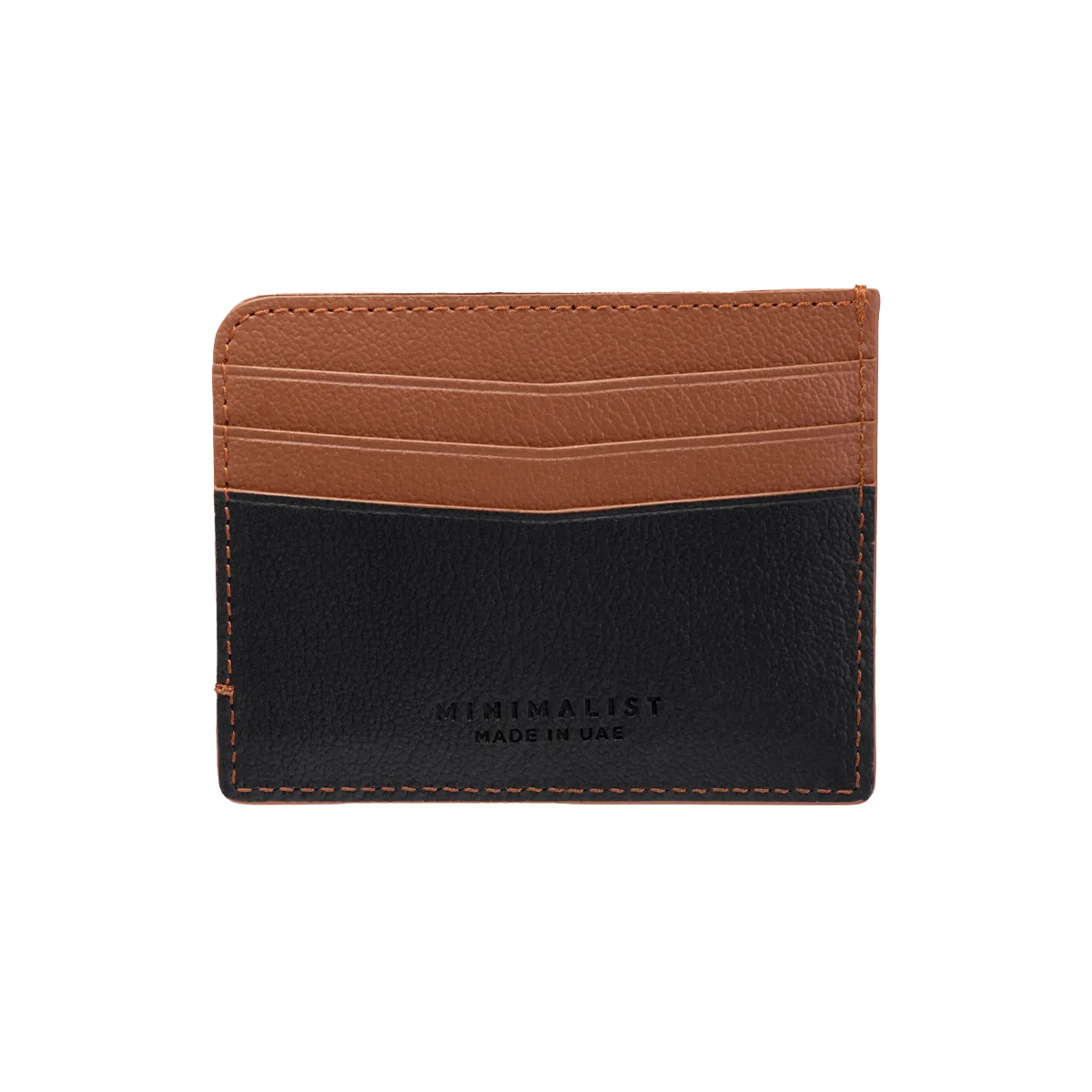 Camel Leather Black & Tan / Silver