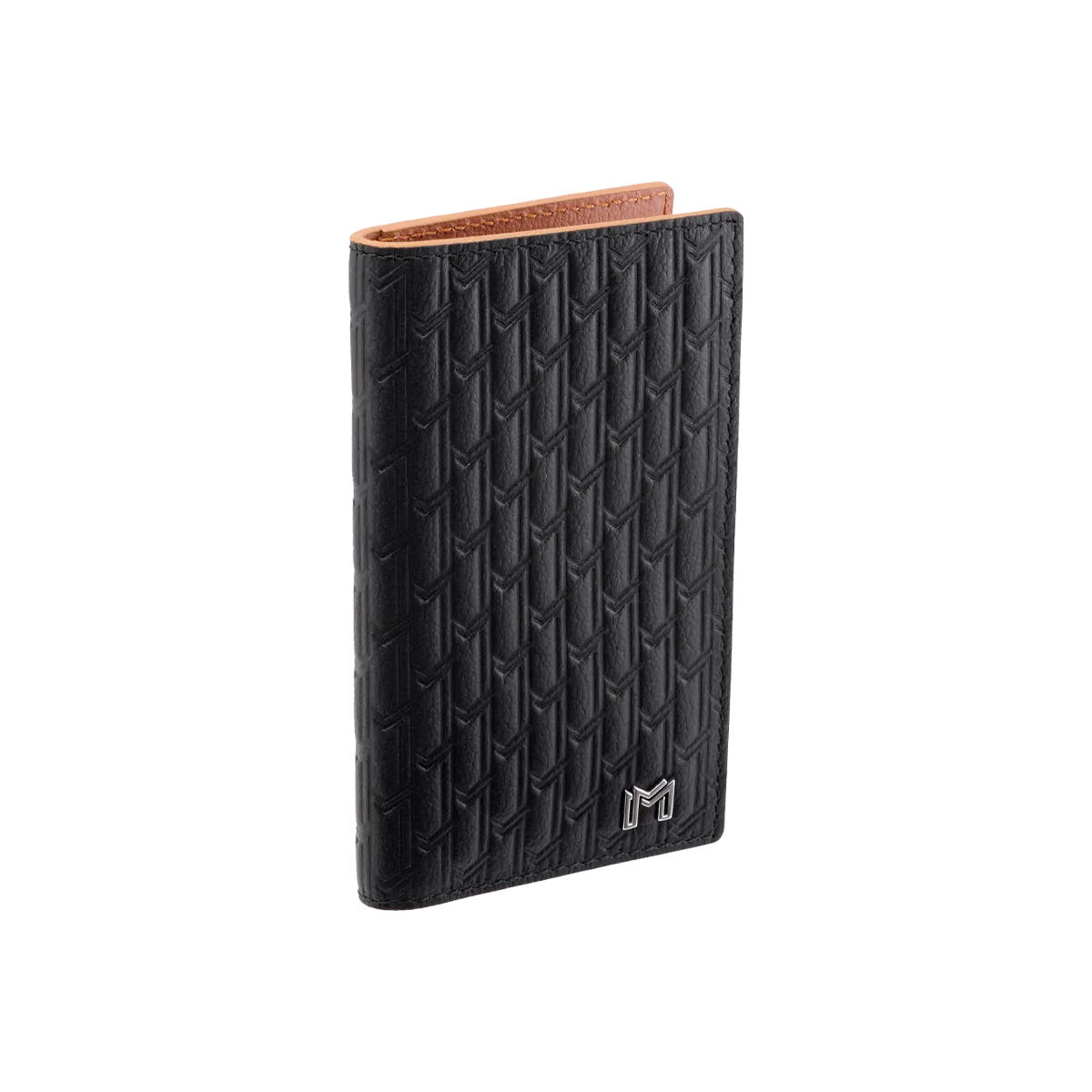 Camel Leather Black & Tan / Silver