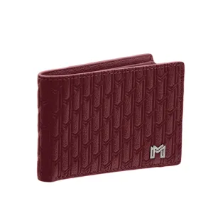 Camel Leather Burgundy / Silver