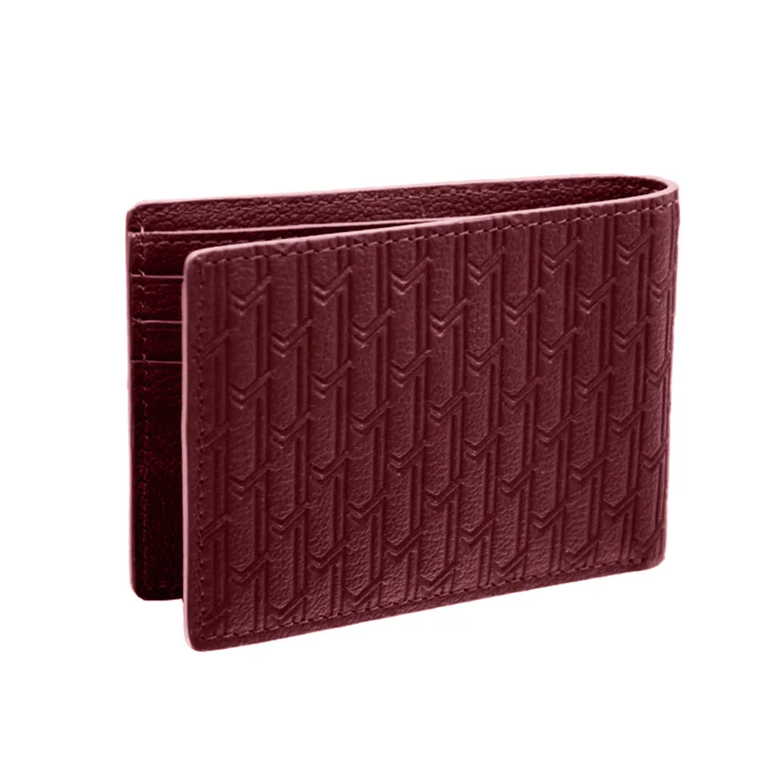 Camel Leather Burgundy / Silver