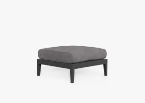 Charcoal Aluminum Outdoor Ottoman (Open Box)