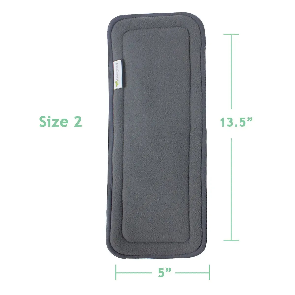 Charcoal Bamboo Diaper Inserts - 10 pack