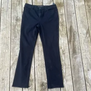 CHICOS1 SO SLIMMING Slim BLACK STRETCHY  STRAIGHT LEG JEANS