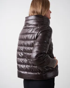 classic nylon 3/4 bolero - espresso