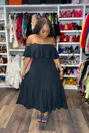 COLD SHOULDER MAXI