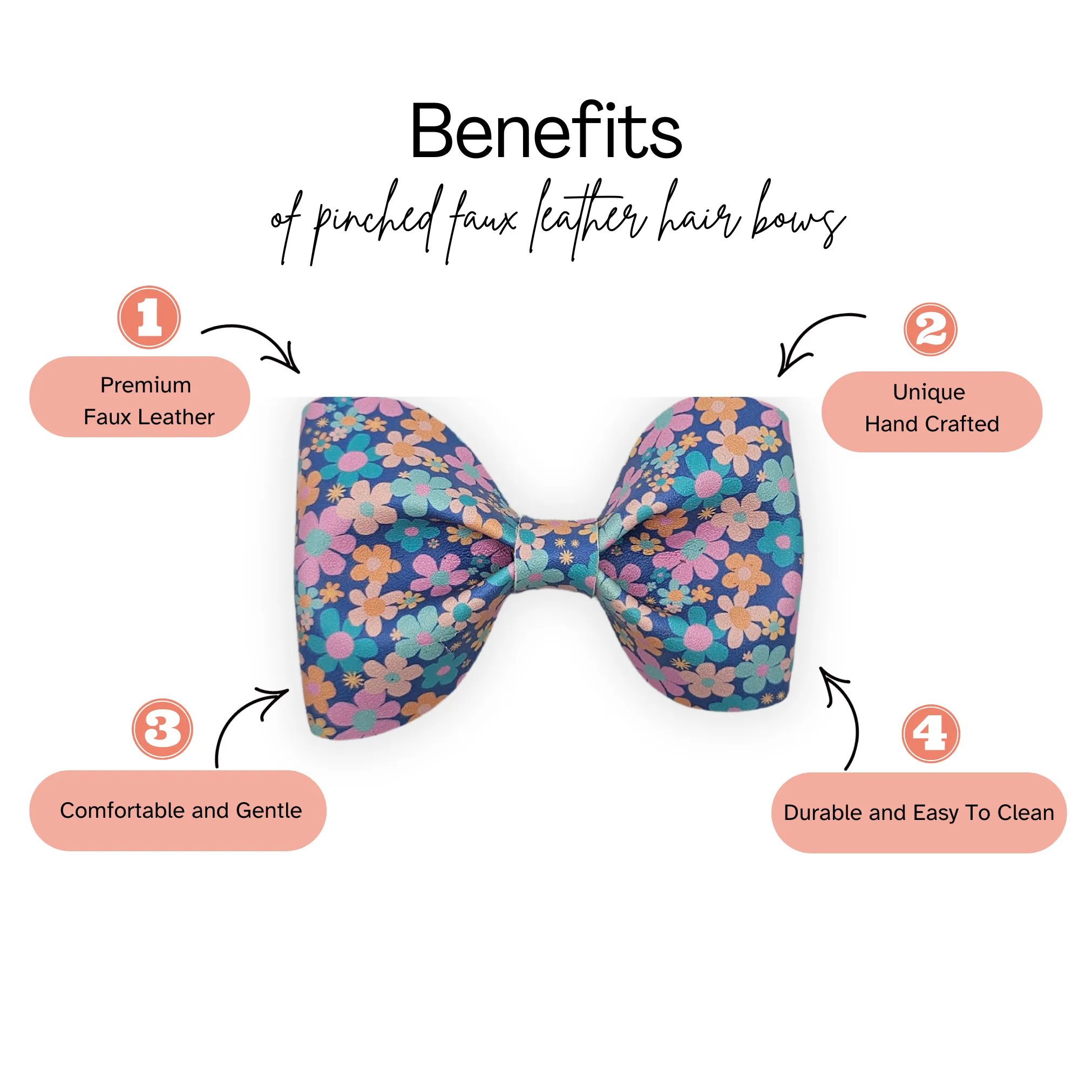 Confetti Glitter Pinch Hair Bow