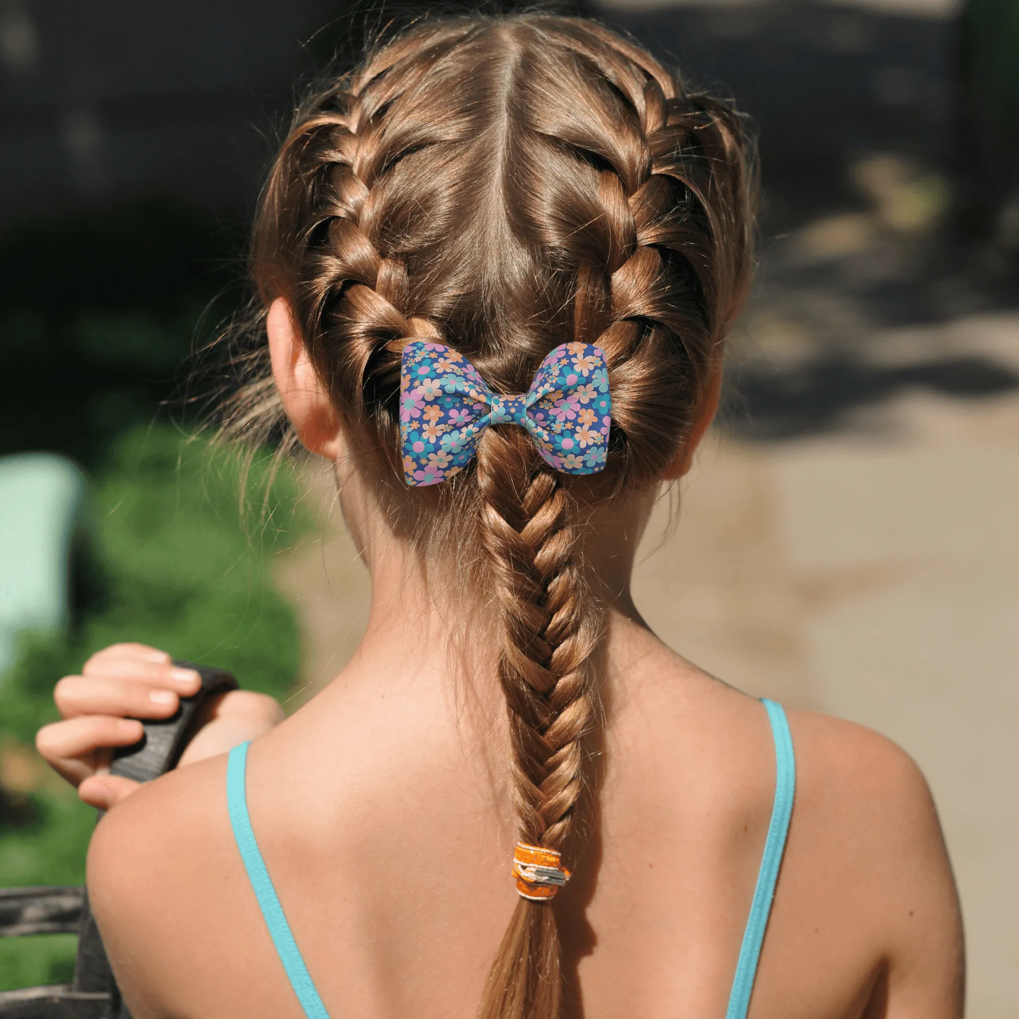 Confetti Glitter Pinch Hair Bow