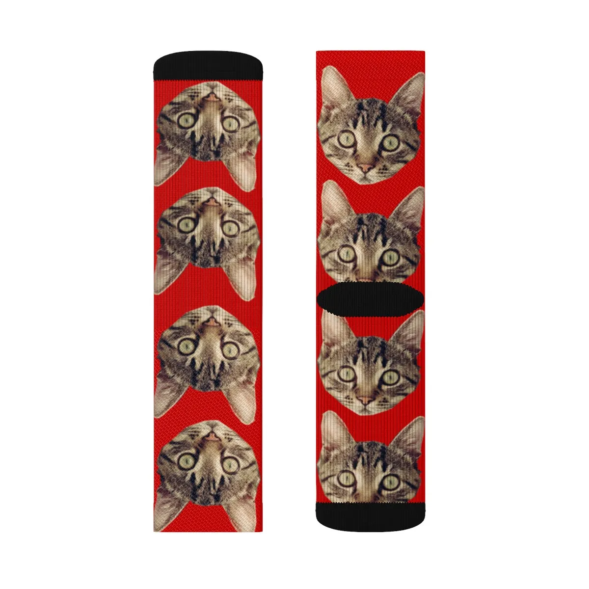 Custom Cat Socks, Cat face Socks - Sublimation Socks