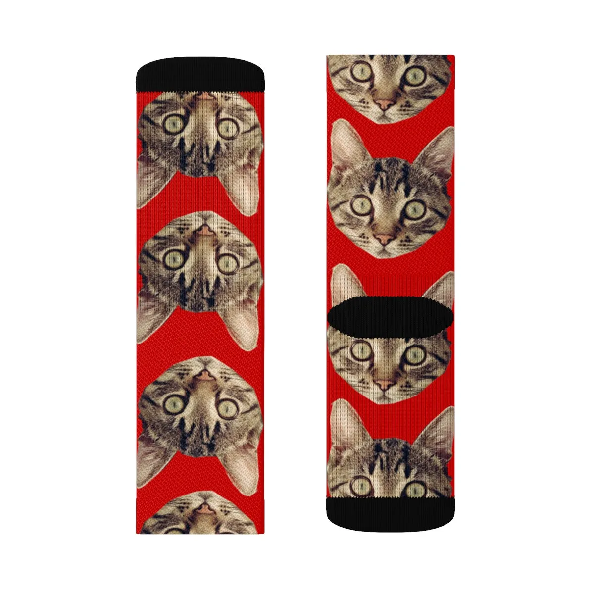 Custom Cat Socks, Cat face Socks - Sublimation Socks