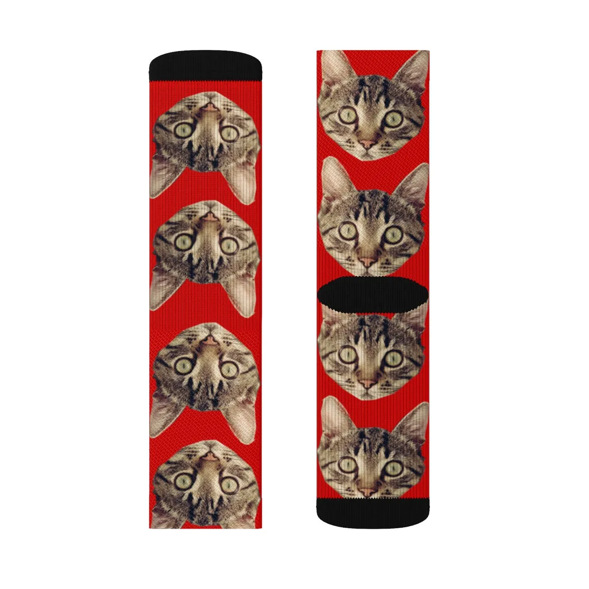 Custom Cat Socks, Cat face Socks - Sublimation Socks