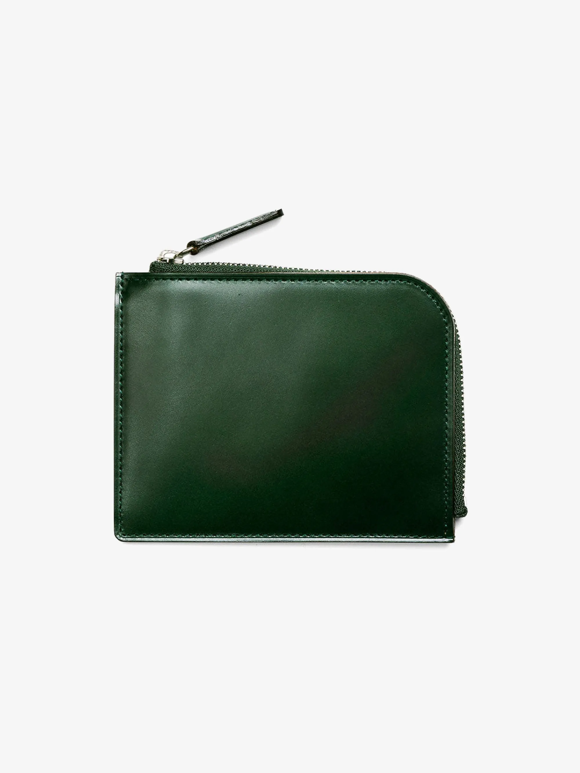Dark Green Cordovan L Zip Wallet
