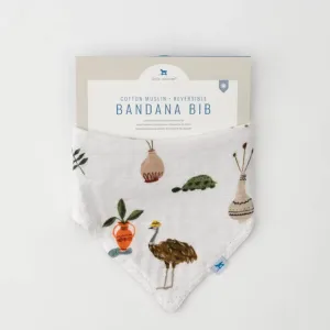 Deluxe Muslin Reversible Bandana Bib - Safari Social