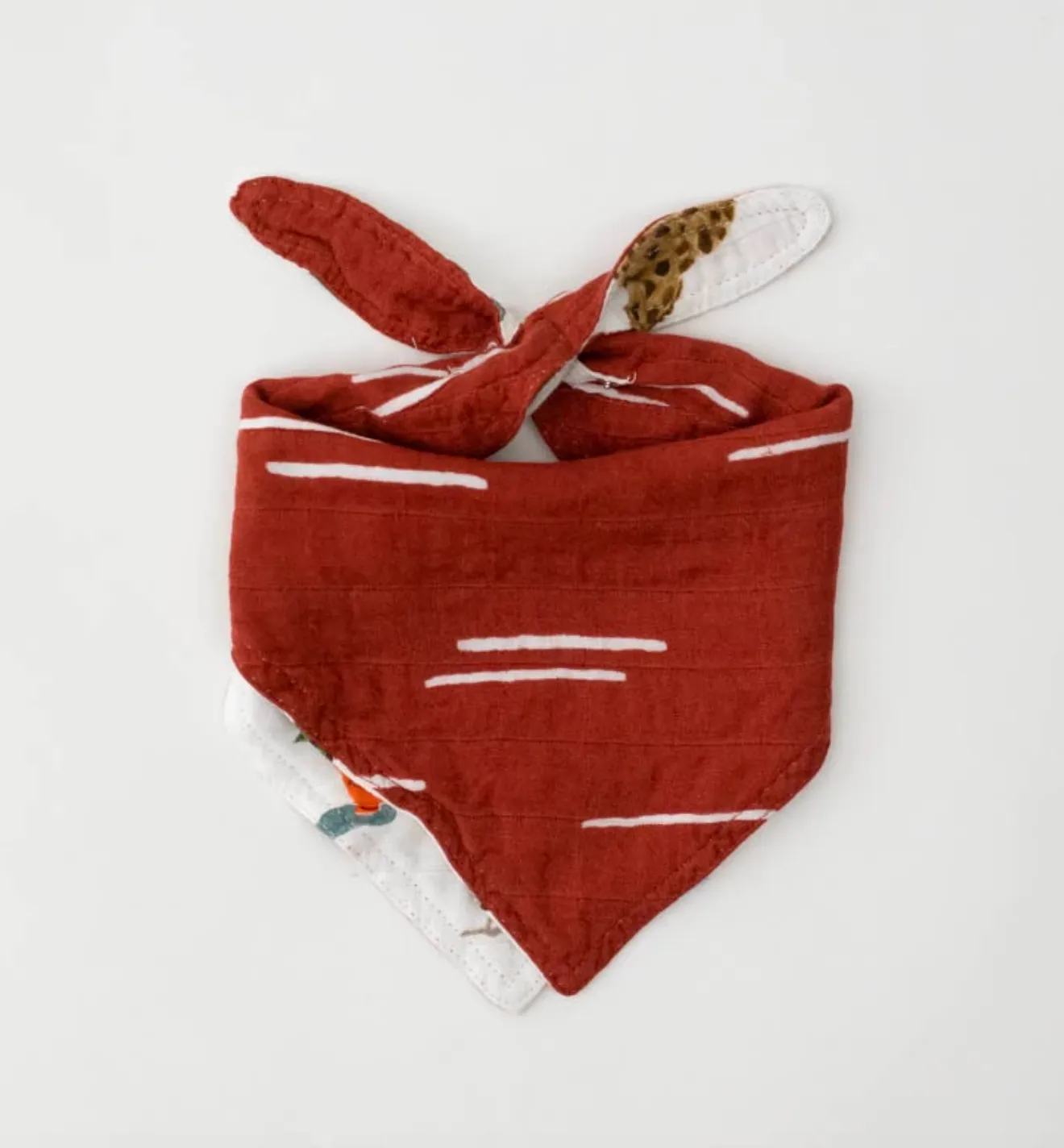 Deluxe Muslin Reversible Bandana Bib - Safari Social