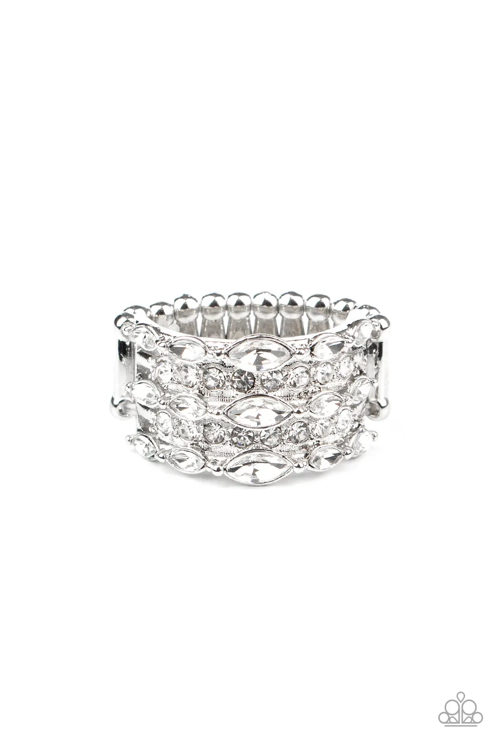 Diva Diadem - White - Paparazzi