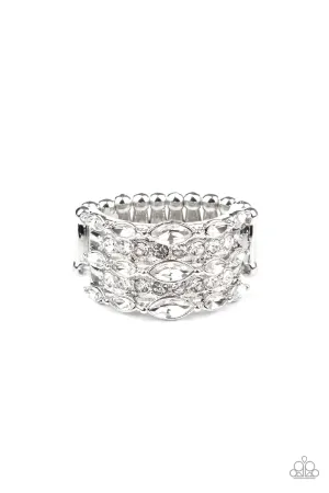 Diva Diadem - White - Paparazzi